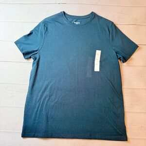 New - Goodfellow & Co - Men’s Dark Teal Short Sleeve Shirt - Size Large.